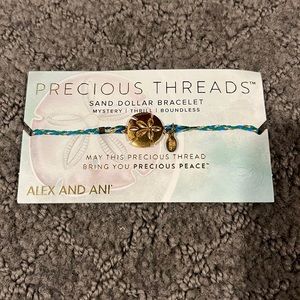 Alex and Ani Precious Threads Sand Dollar bracelet. New